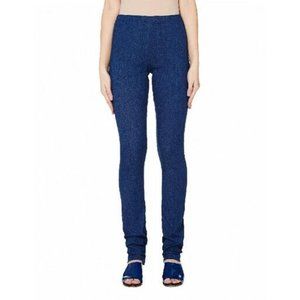 Junya Watanabe Comme Des Garcons Navy Blue Denim Leggings, Size S NWT! $435
